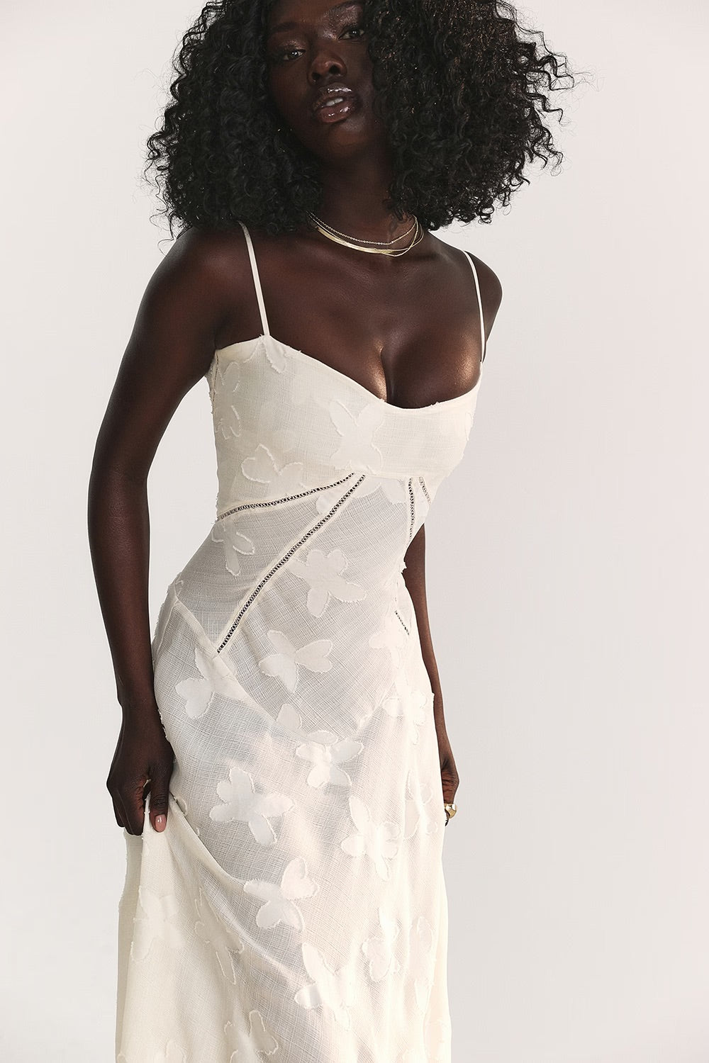 Mabel Vintage Sequin and Lace Dress