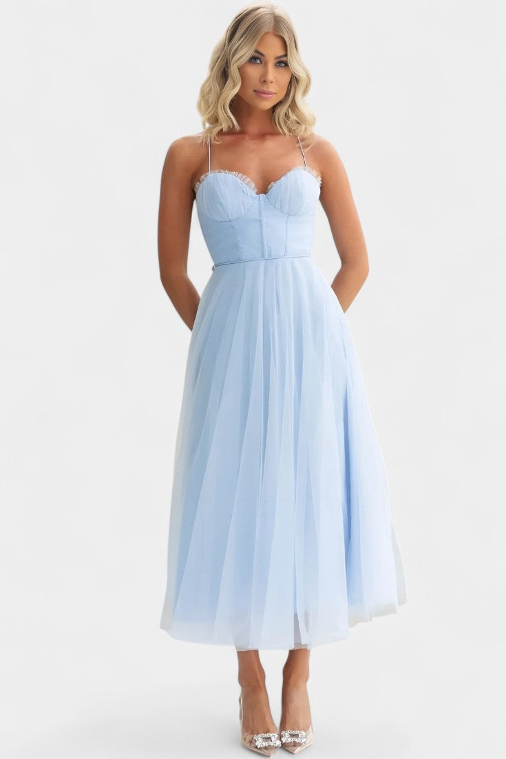 Eileen Midi Dress in Tulle