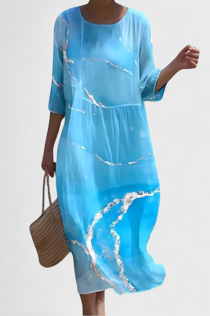 Karolina Floral Silhouette-Enhancing Dress