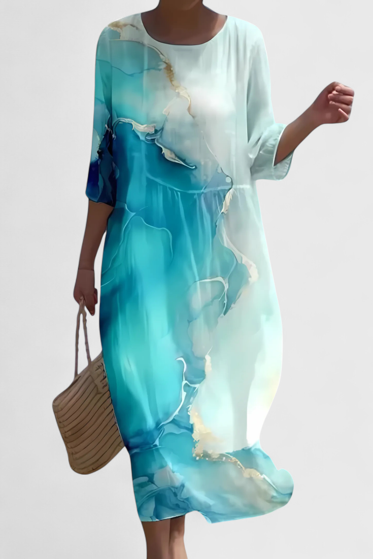 Karolina Floral Silhouette-Enhancing Dress
