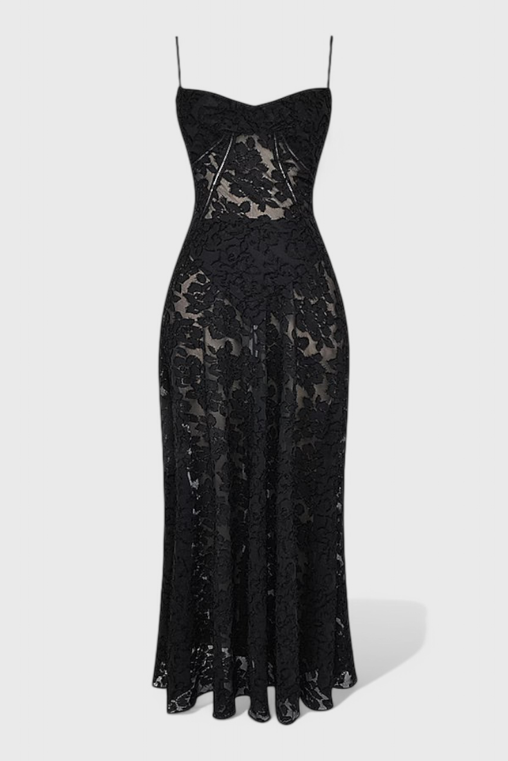 Mabel Vintage Sequin and Lace Dress