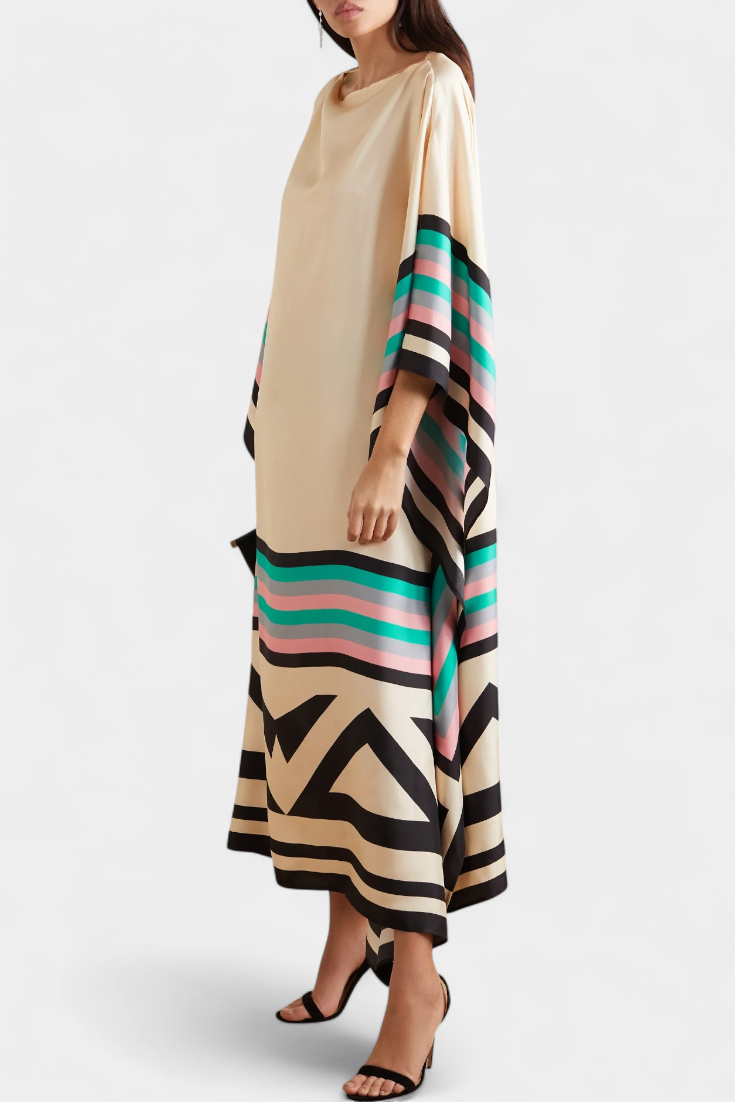 Elenora Loose Fit Geometric Caftan