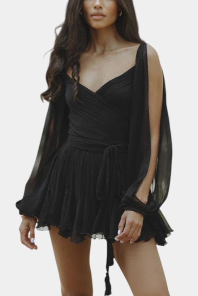 Skylar Mini Dress with V-Neckline