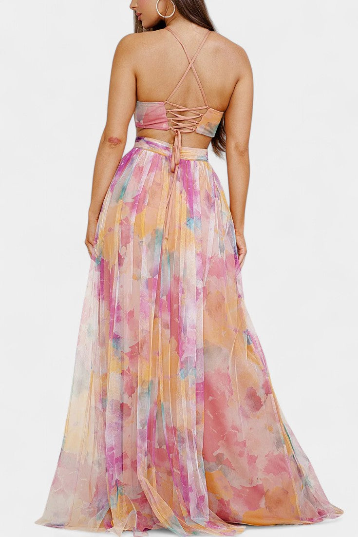 "Ingrid Floral V-Neck Maxi Dress" can be rewritten as "Ingrid Floral V-Neck Maxi Dress".