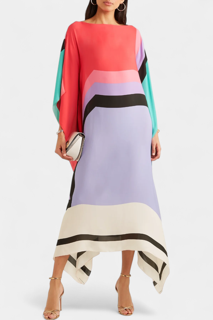 Elenora Loose Fit Geometric Caftan