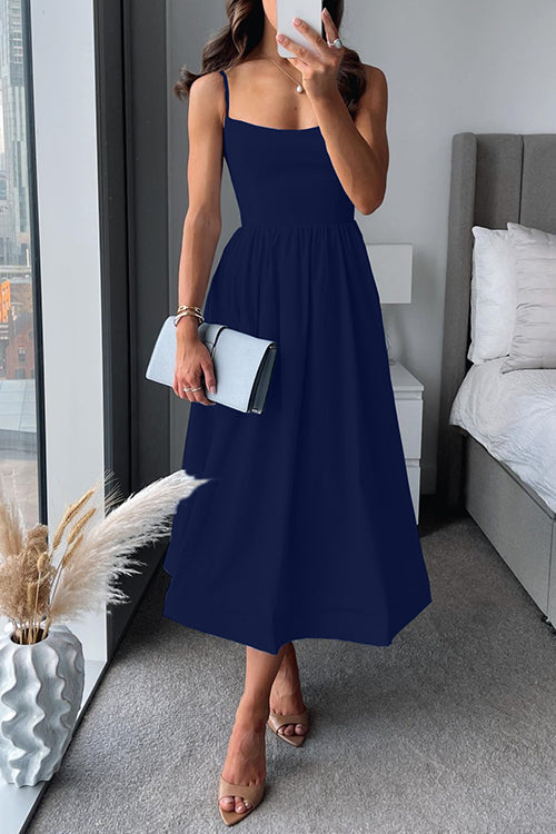 Martina™ | Spaghetti Strap Midi Dress