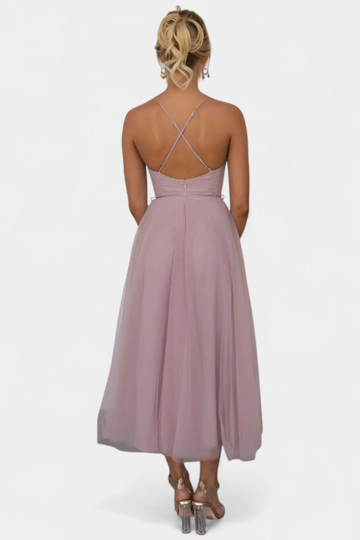 Eileen Midi Dress in Tulle