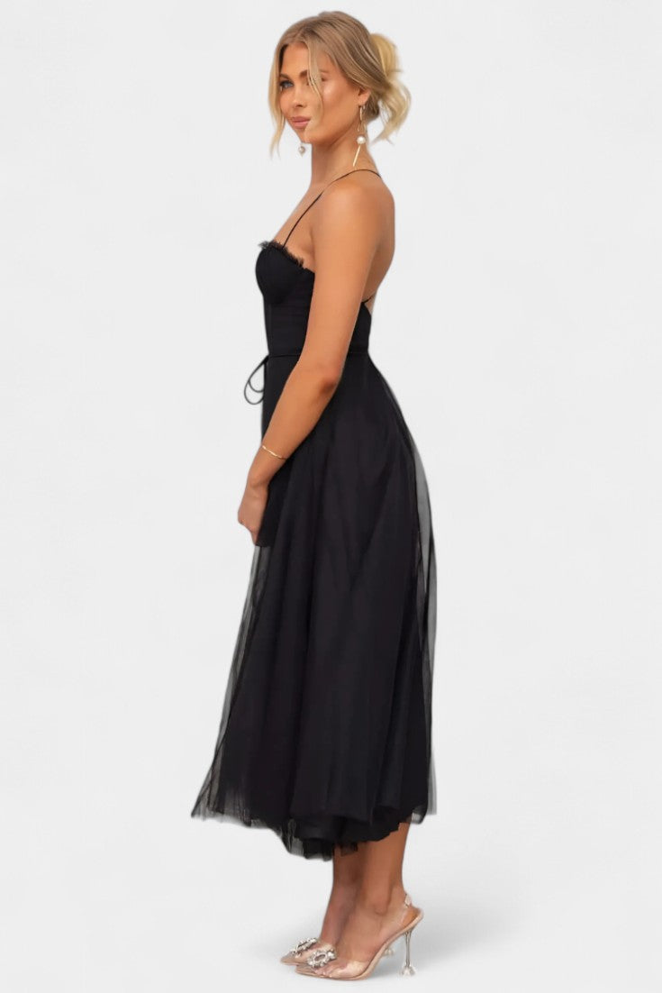 Eileen Midi Dress in Tulle