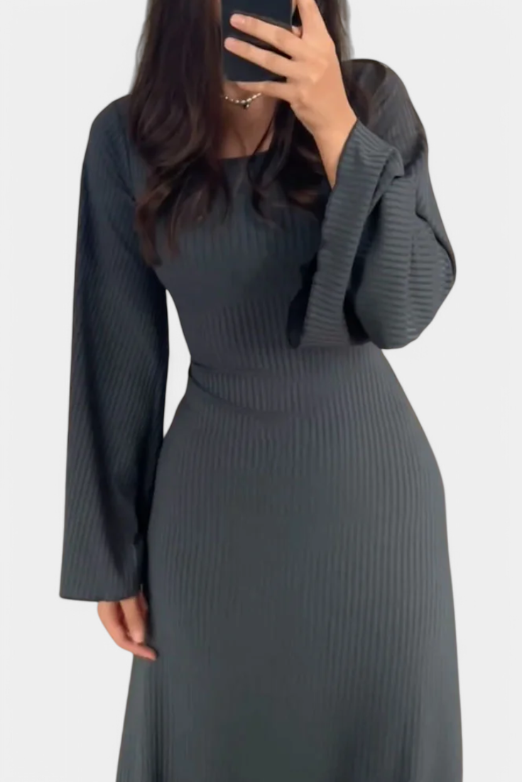Livia Knit Dress with Waistband