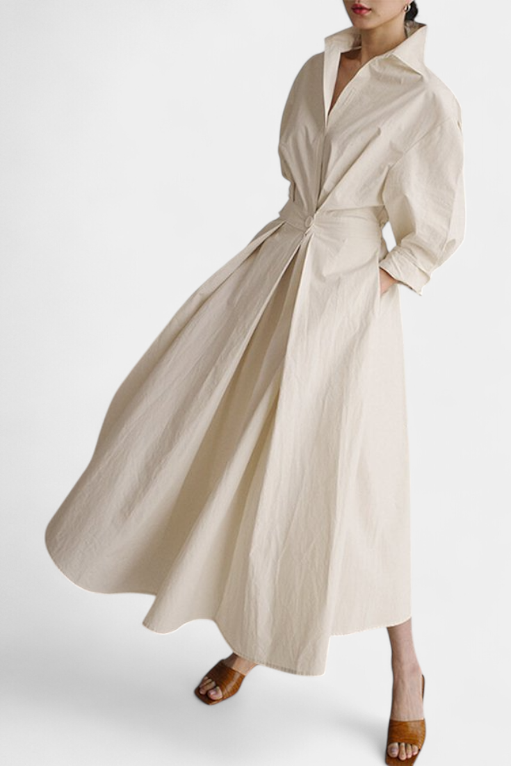 Miriam Retro Long Sleeve Maxi Dress