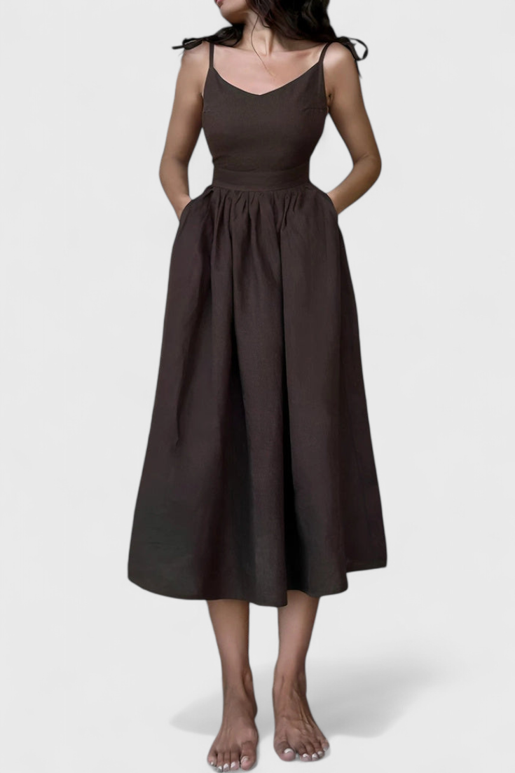 Justine Summer Dress with Feminine Details