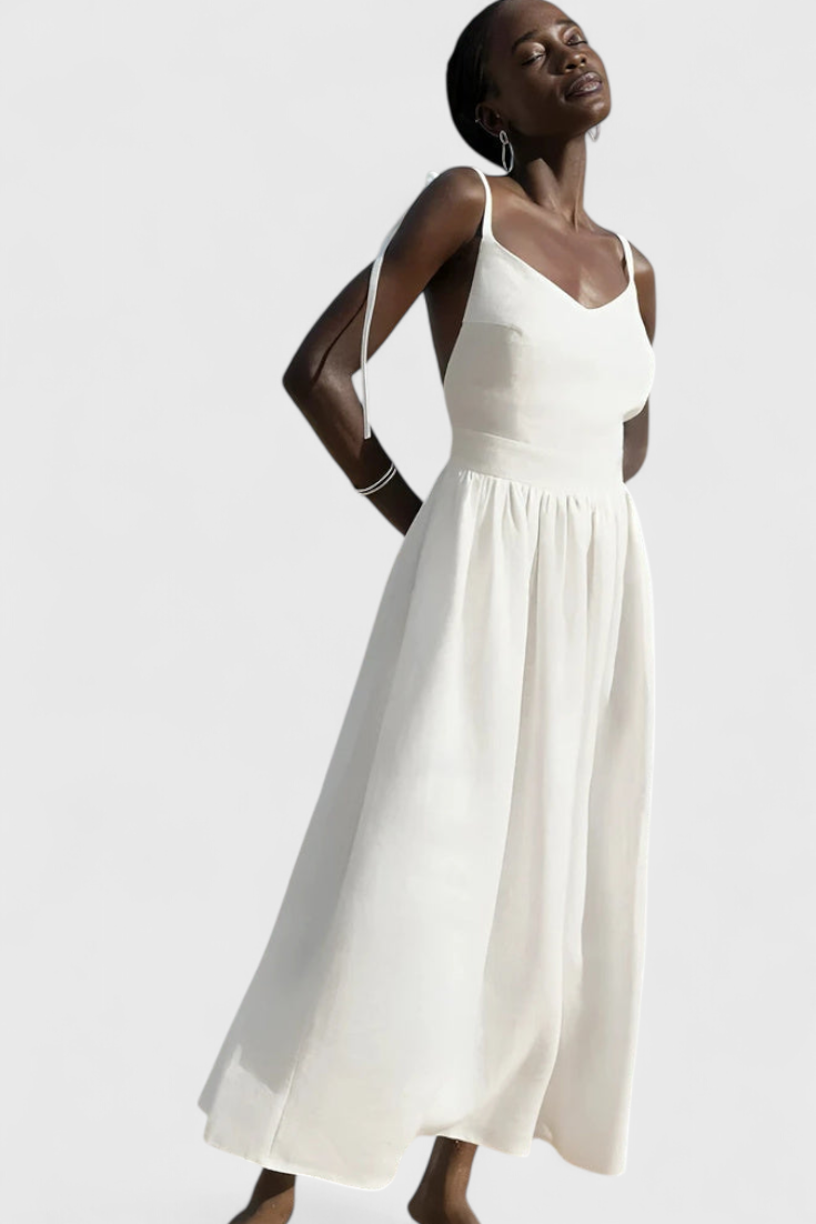 Justine Summer Dress with Feminine Details