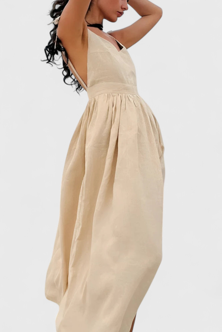Justine Summer Dress with Feminine Details