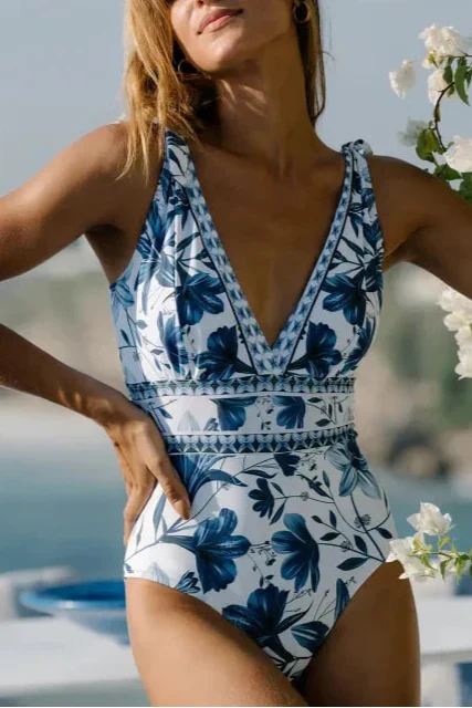 Ahria Floral One-Piece Swimsuit Set