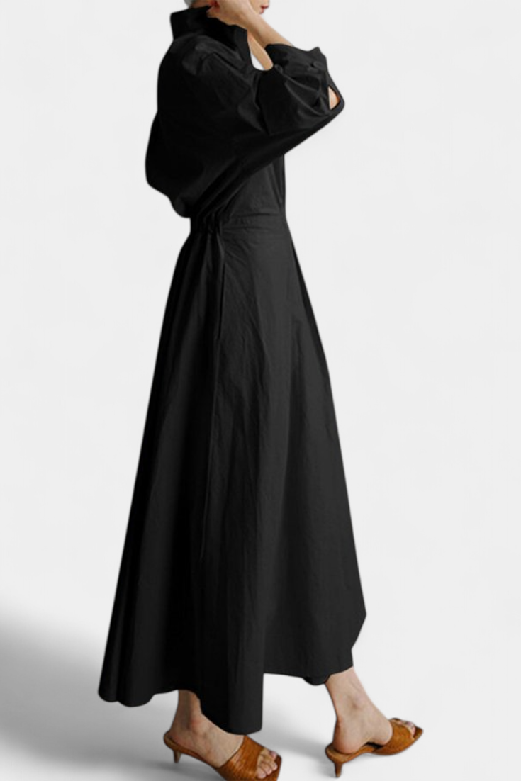 Miriam Retro Long Sleeve Maxi Dress