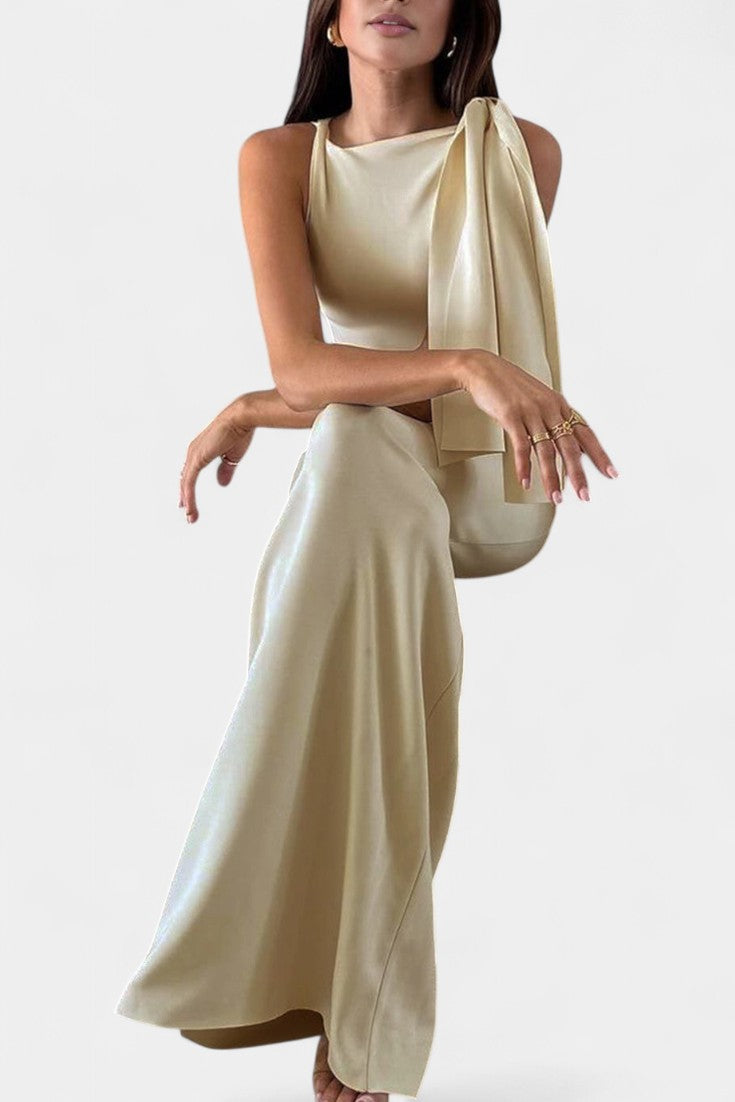 Hope Draped One Shoulder Maxi Dress