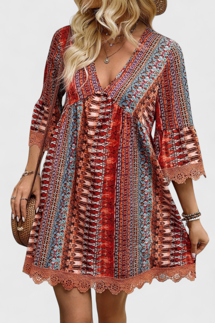 Elegant Boho Axelle Dress