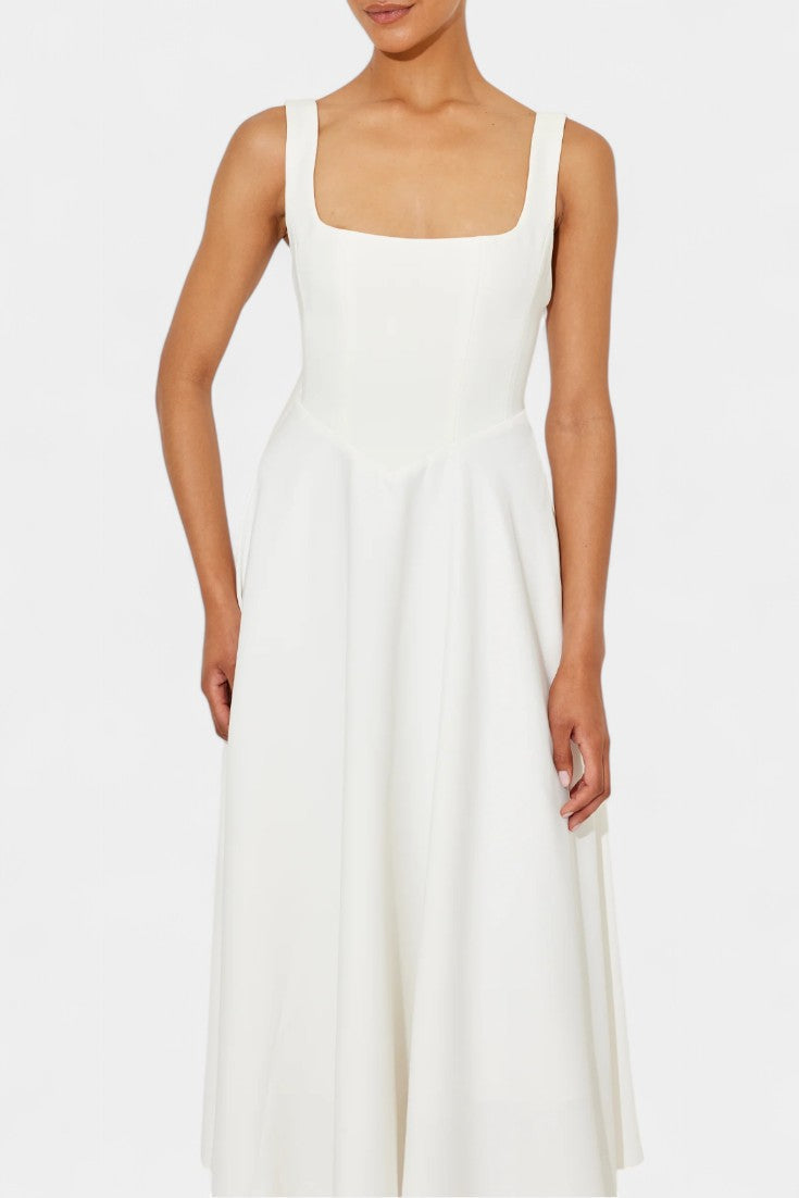 Mary Sleeveless Midi A-Line Dress