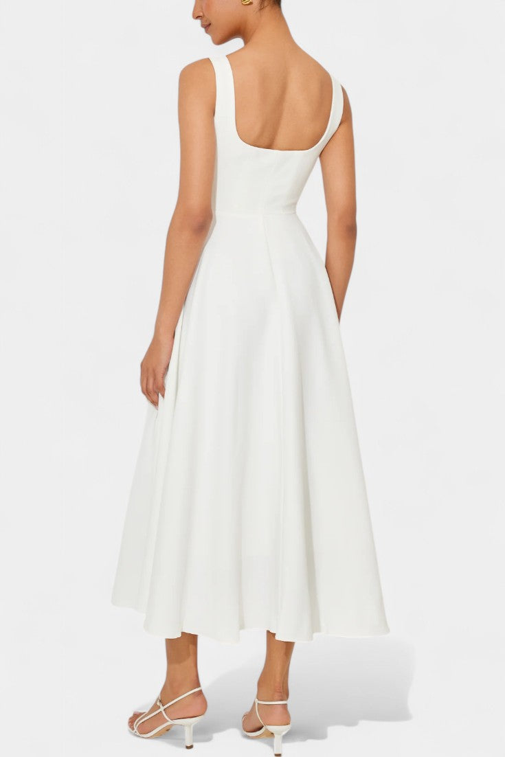 Mary Sleeveless Midi A-Line Dress