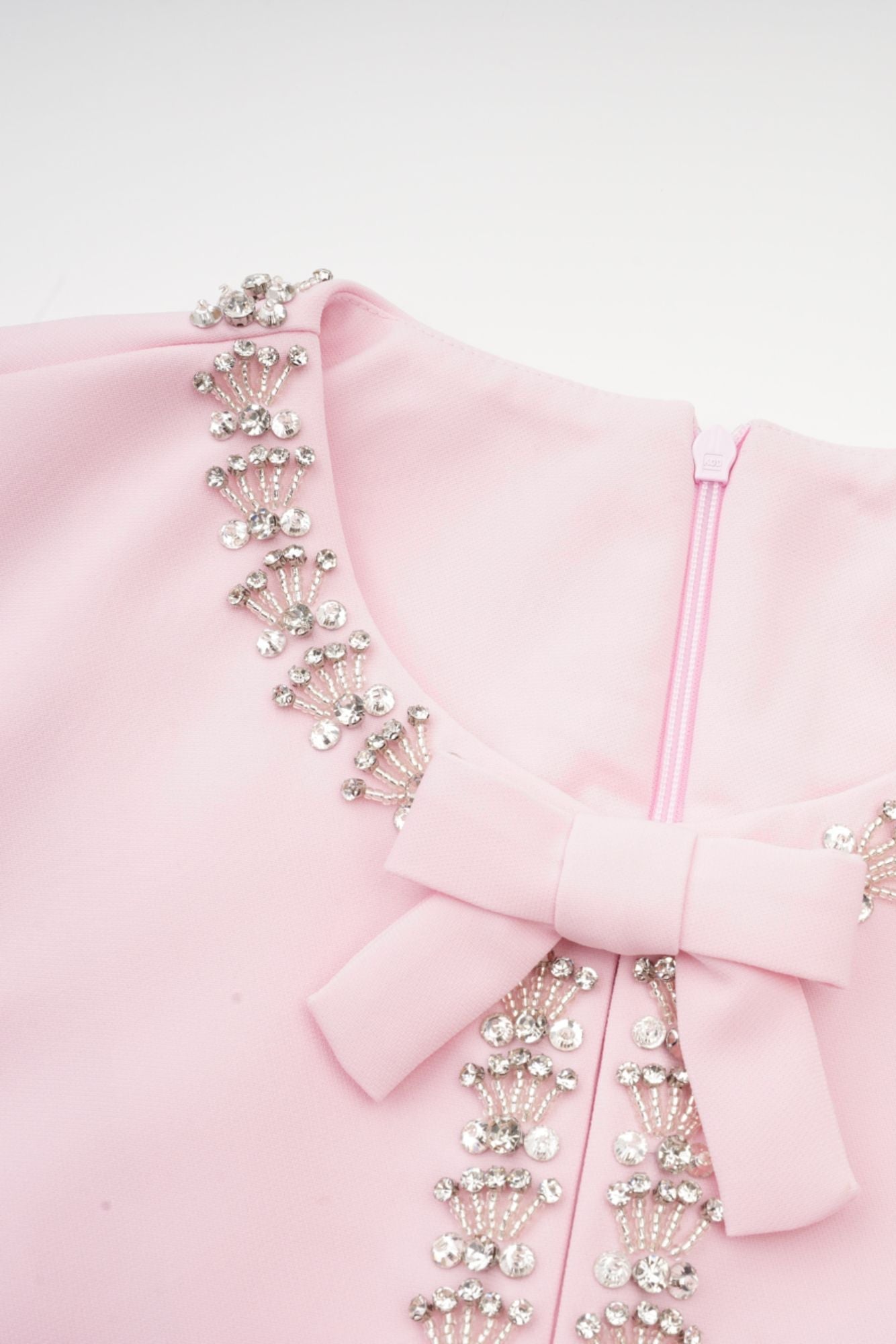 Linda A-line Midi Dress with Crystal Belt