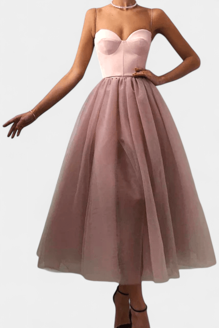 Giselle Elegant Tulle Maxi Dress