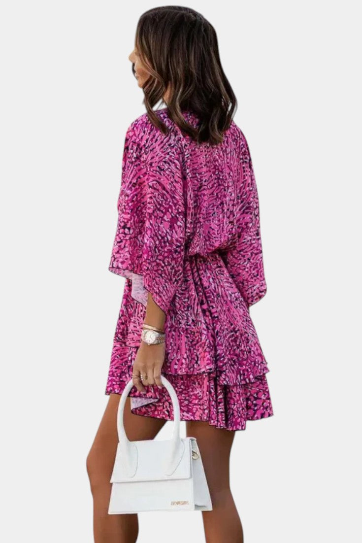 Eliza Floral Dress with Front Knot Detail