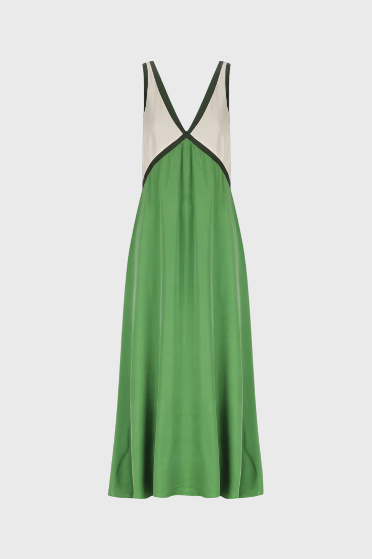 Boho Summer Dress with V-Neckline and Diamante Details