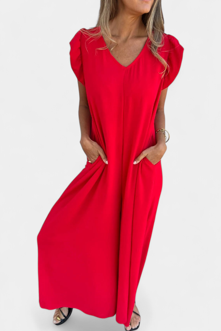 Isela V-Neck Leopard Print Jumpsuit