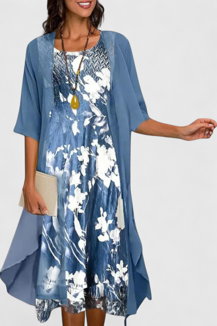 Elegant Floral Dress - Venezia Collection