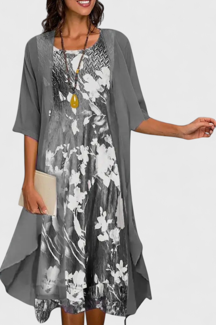 Elegant Floral Dress - Venezia Collection