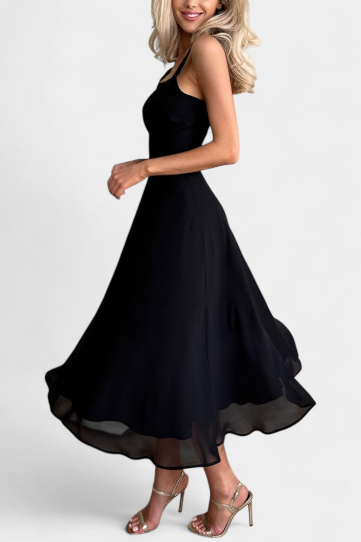 Mary Sleeveless Midi A-Line Dress