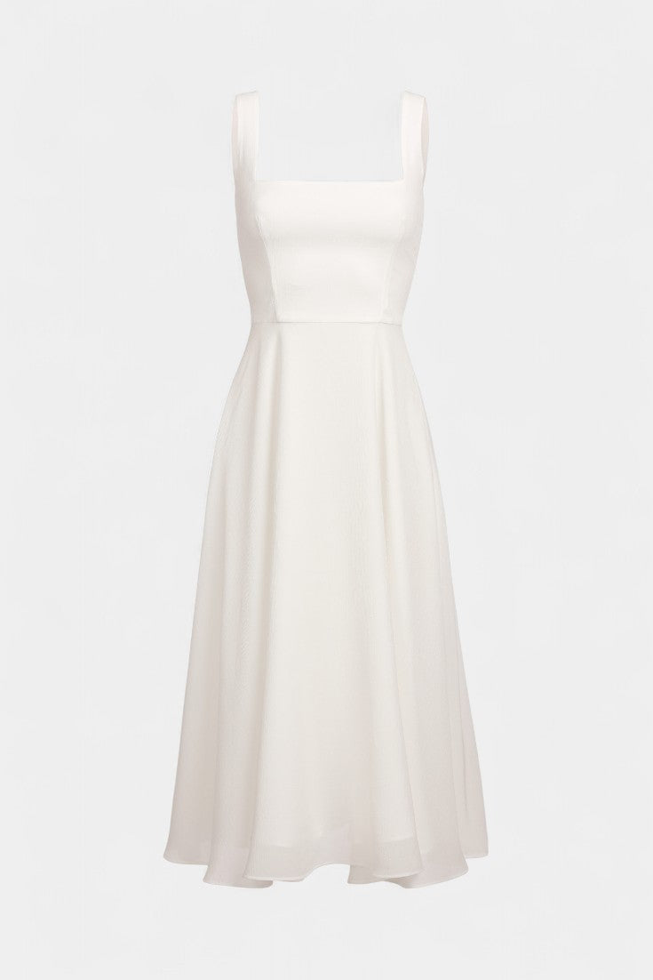 Mary Sleeveless Midi A-Line Dress