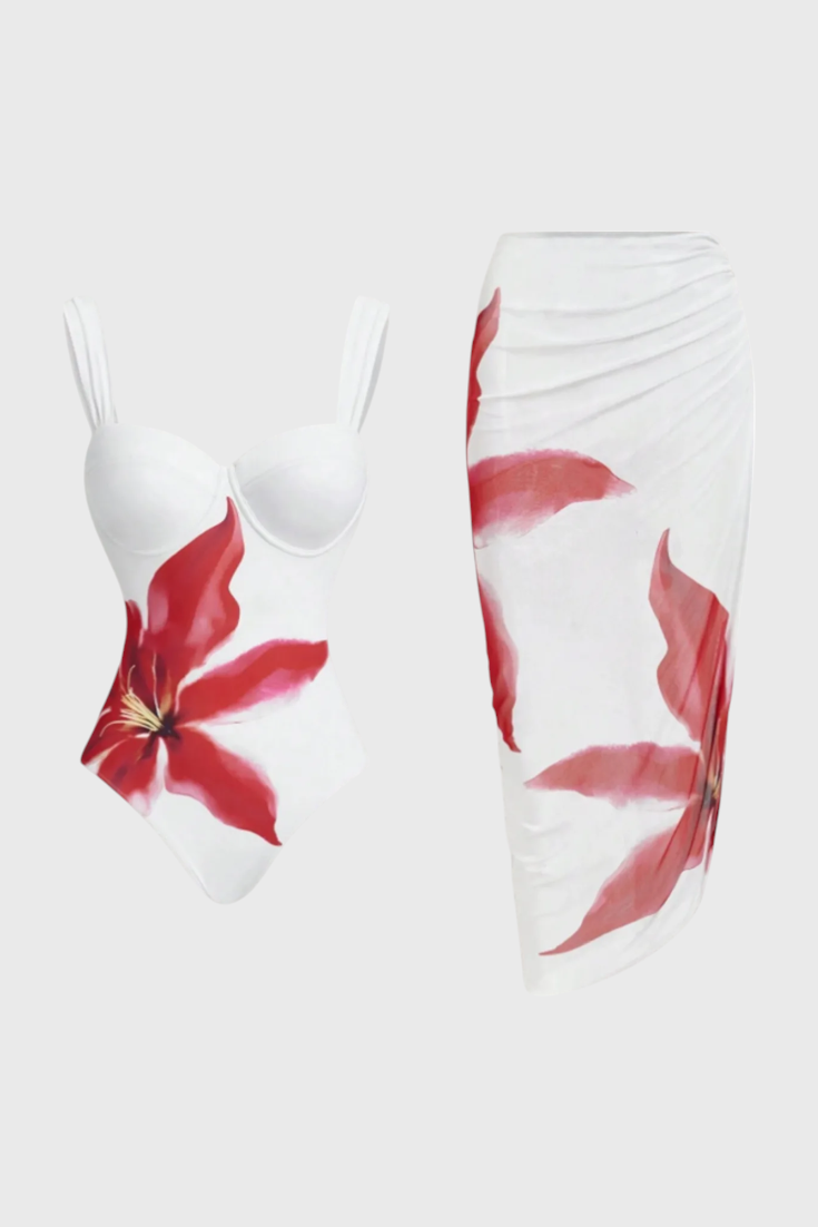 Sarah Floral Two-Piece Bath Set