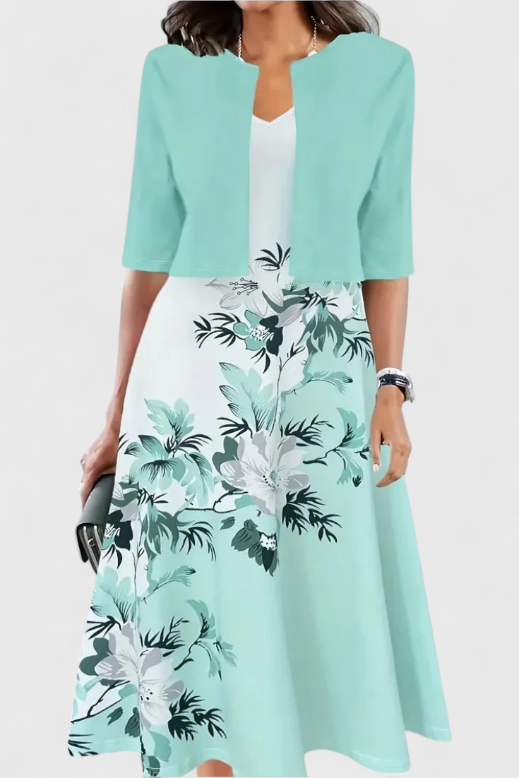 Elegant Floral Dress - Venezia Collection