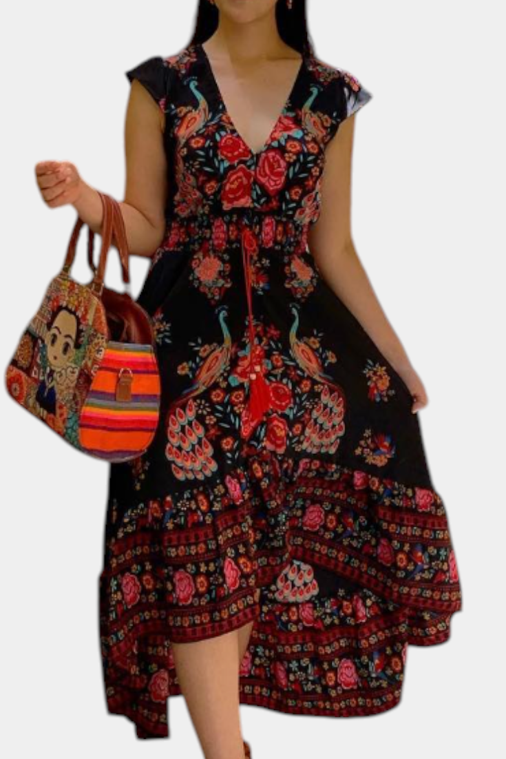 Chiara Boho Chic Floral Dress
