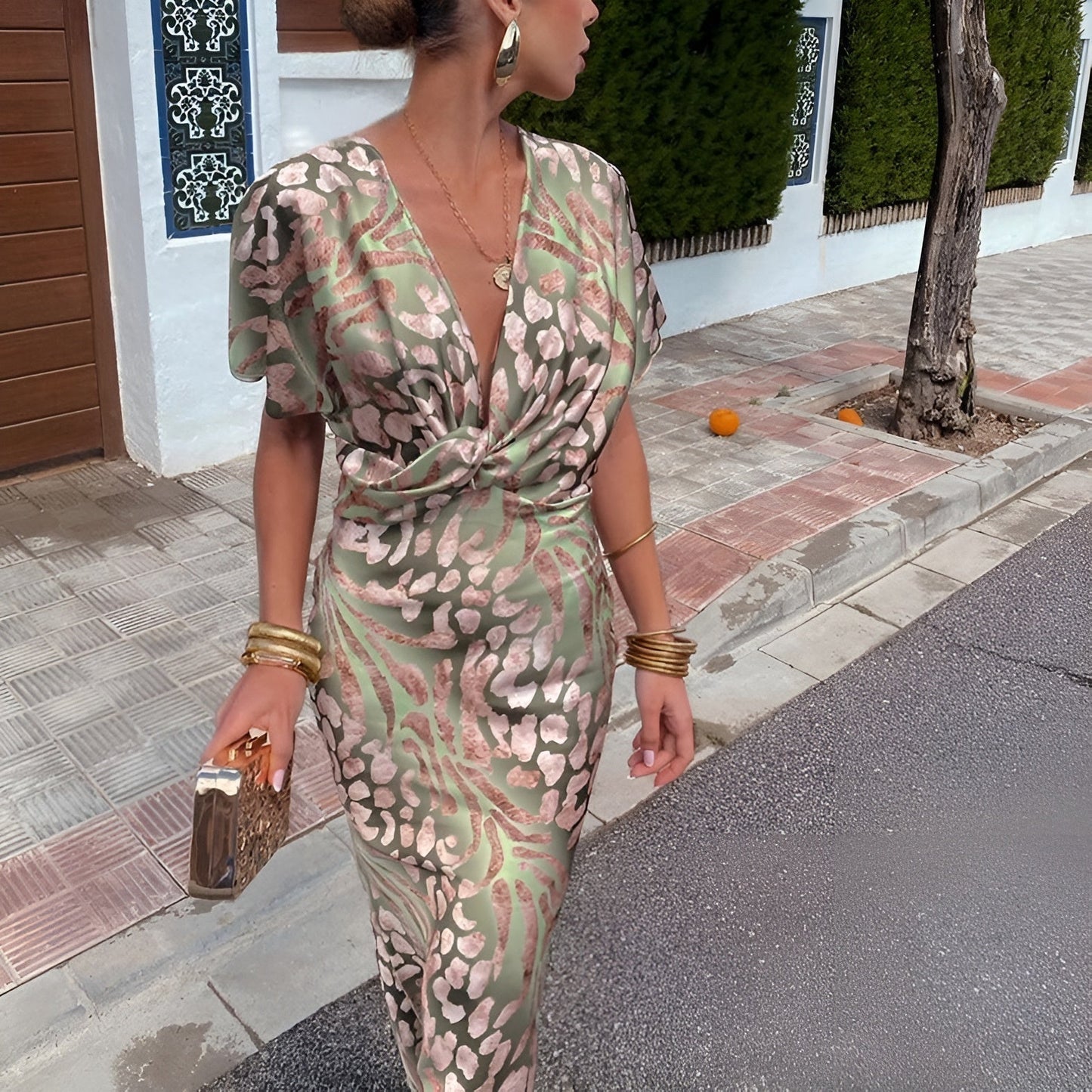Matilda™ | Twist Neck Maxi Dress