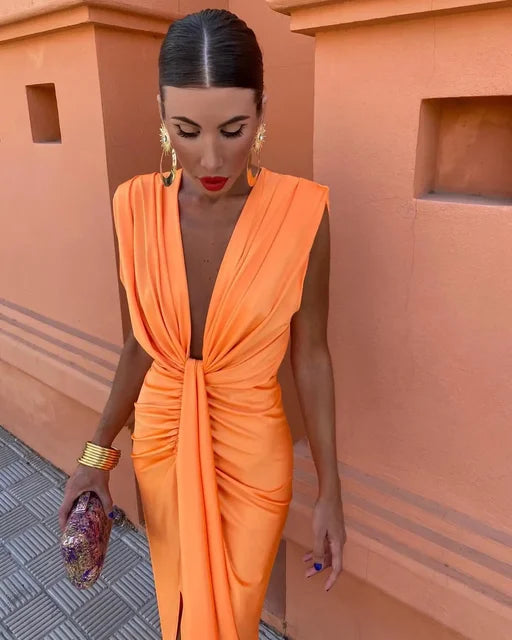 Moriah™ | Women's Pleated Long Dress