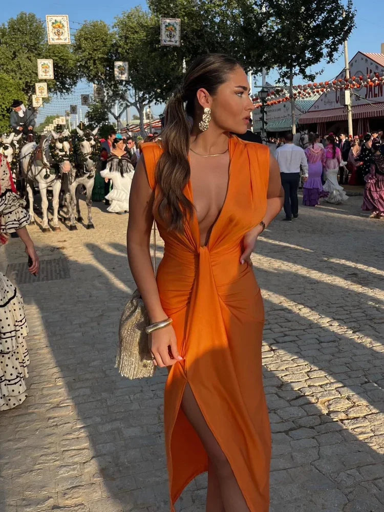 Moriah™ | Women's Pleated Long Dress