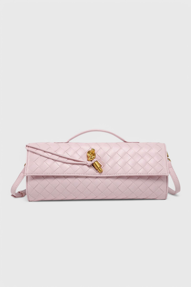 Melanie Clutch with Elegant Gold Knot Detail