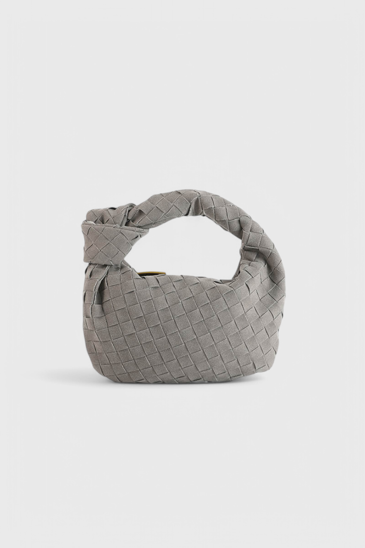 Remi Woven Mini Bag with Knot Detail