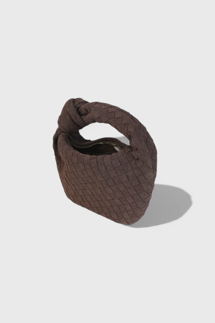 Remi Woven Mini Bag with Knot Detail