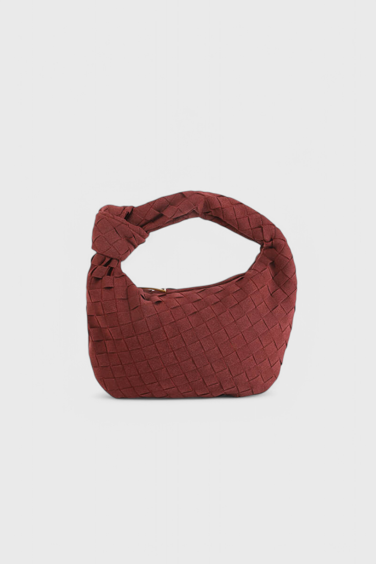 Remi Woven Mini Bag with Knot Detail