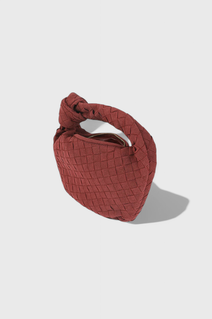 Remi Woven Mini Bag with Knot Detail