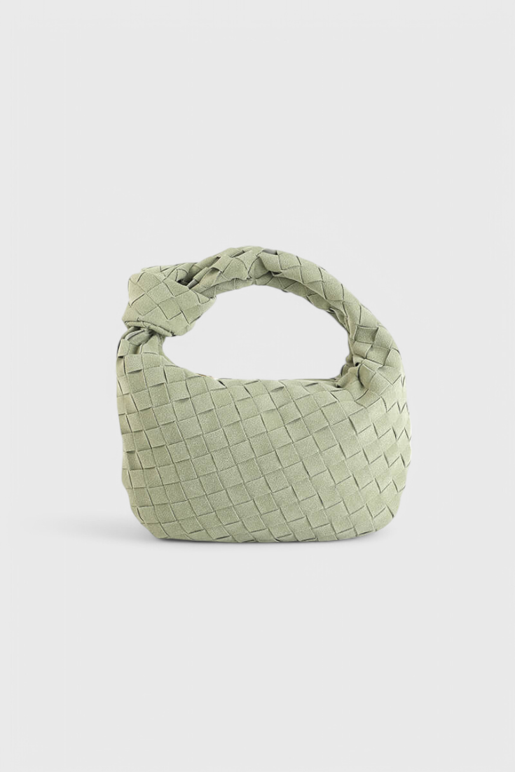 Remi Woven Mini Bag with Knot Detail