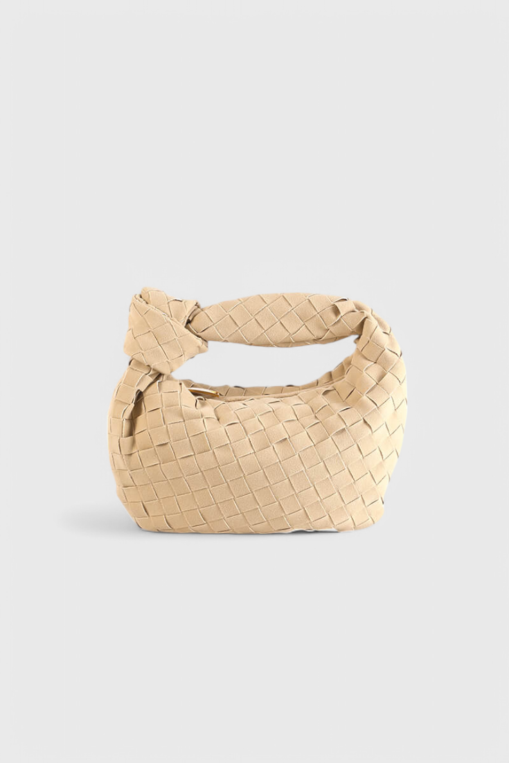 Remi Woven Mini Bag with Knot Detail