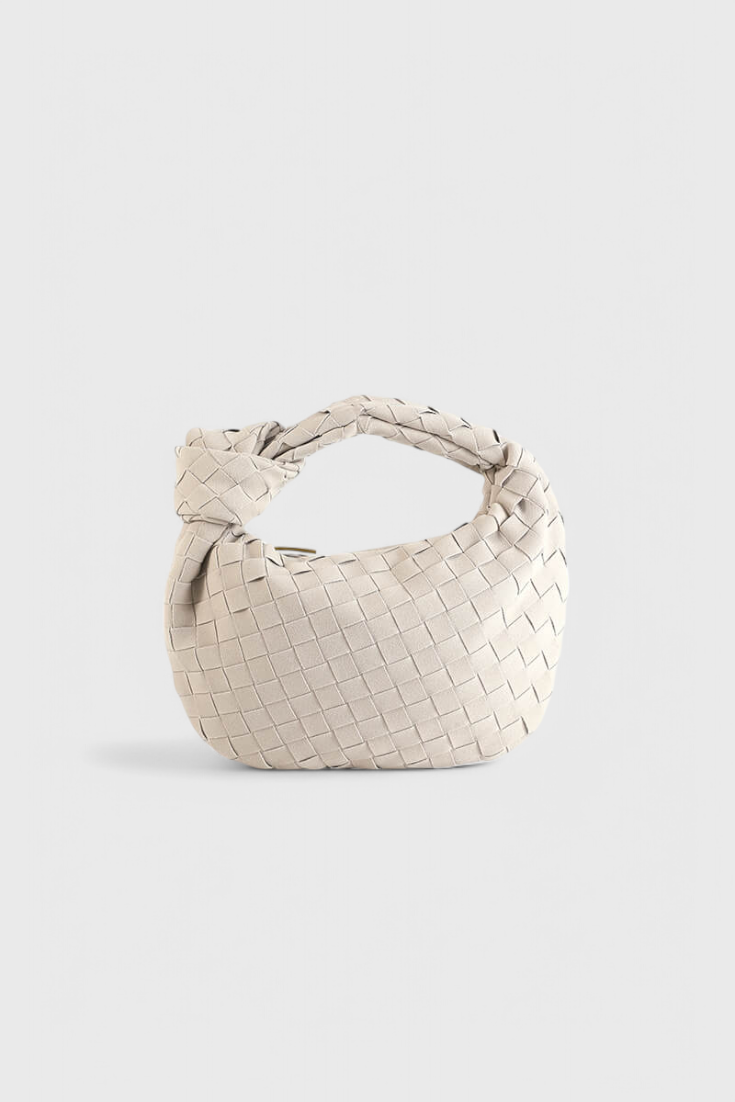 Remi Woven Mini Bag with Knot Detail