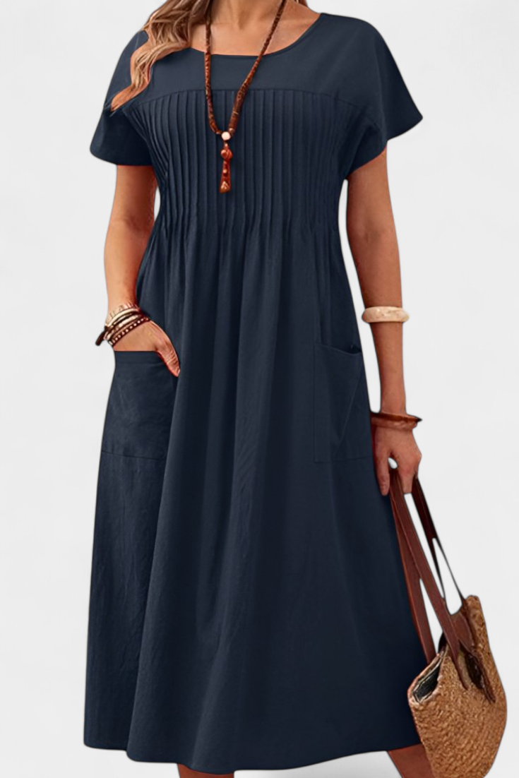 Lottie Midi Dress with Pockets