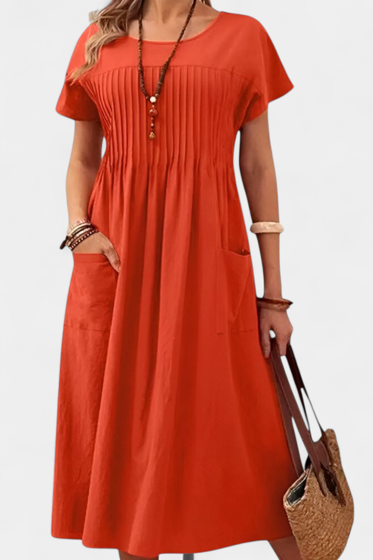Lottie Midi Dress with Pockets