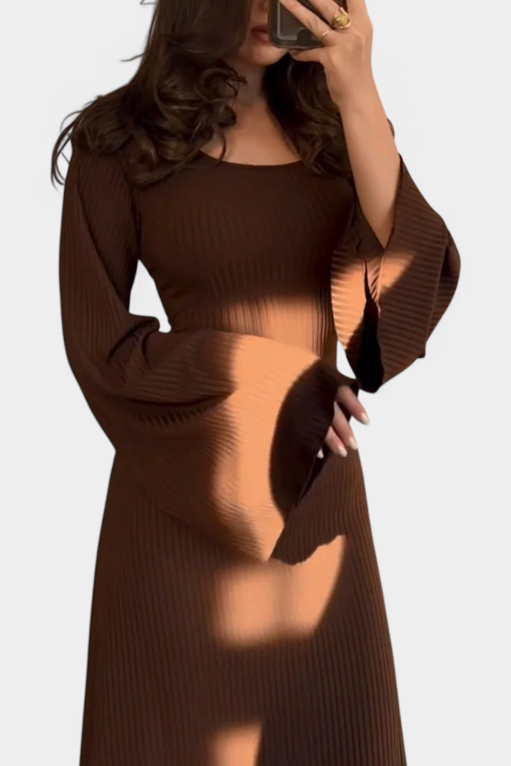 Livia Knit Dress with Waistband