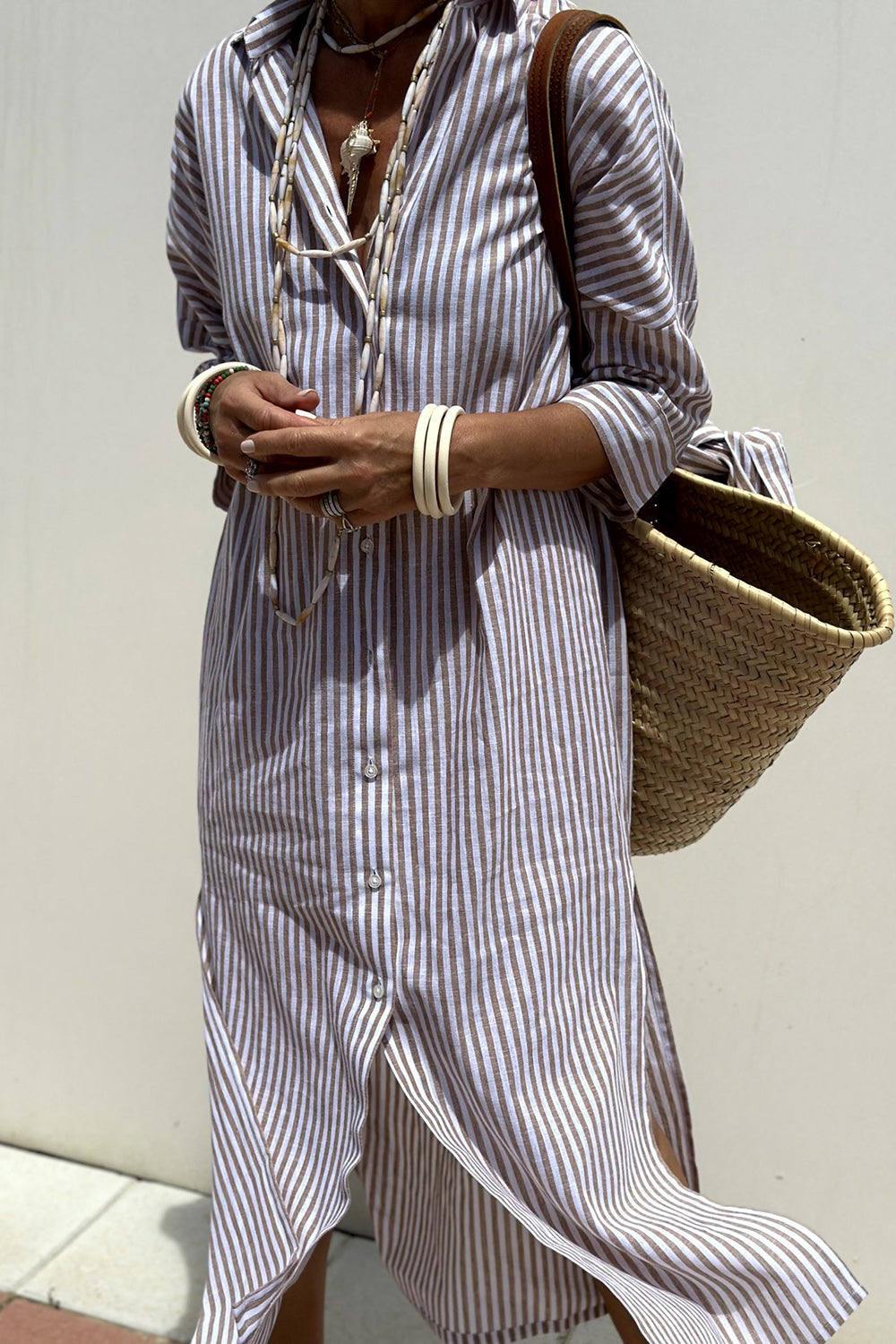Sophia | Elegant Striped Dress Shirt